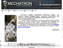 Tablet Screenshot of mechatron.pl